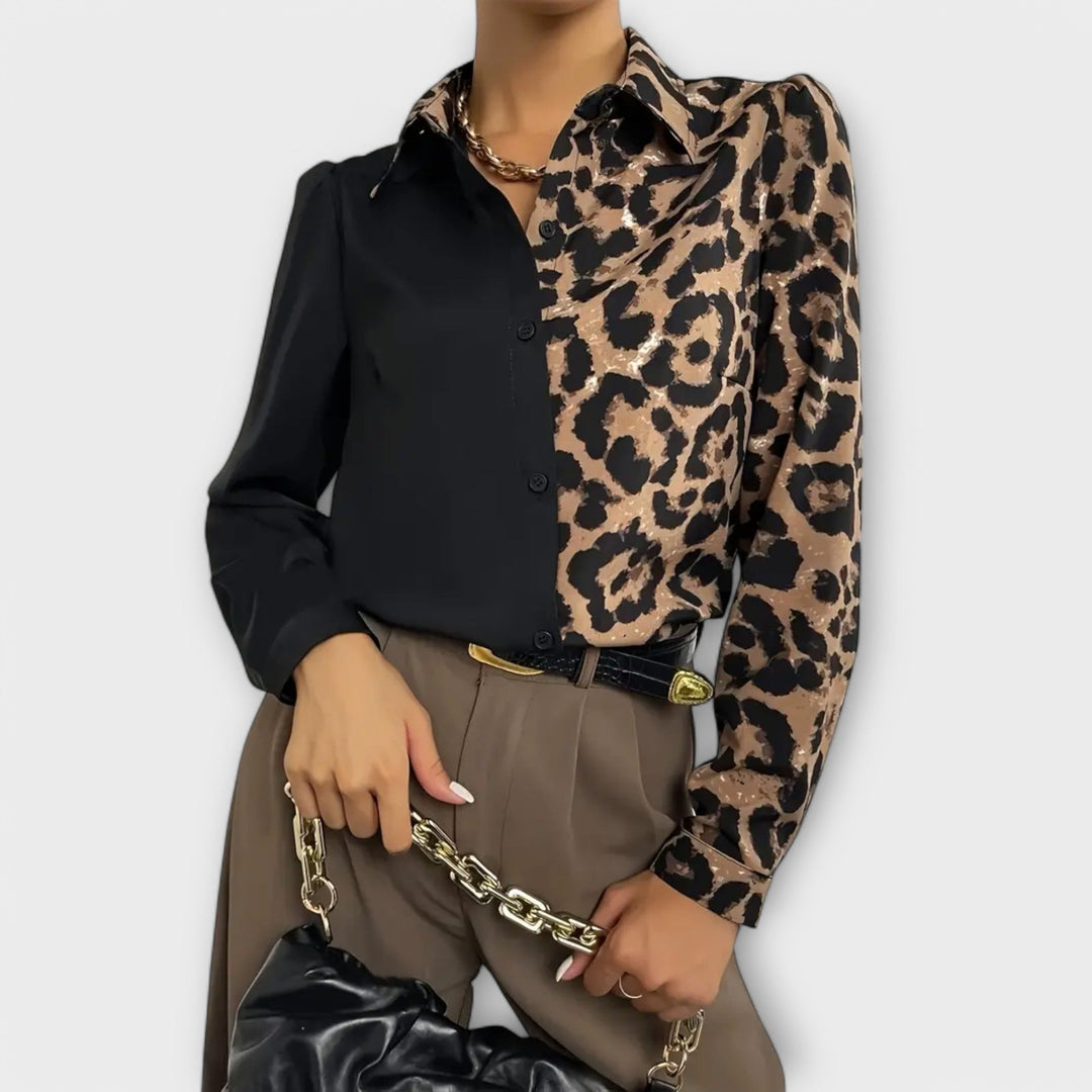 Enkel og stilfuld leo-bluse