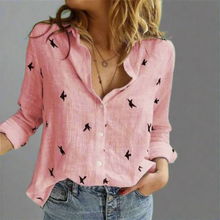 Solveig | Premium bomuldsbluse med et elegant snit