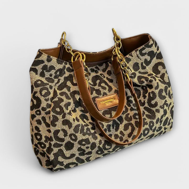 Léora™ | Leopardmønstret Canvas Tote