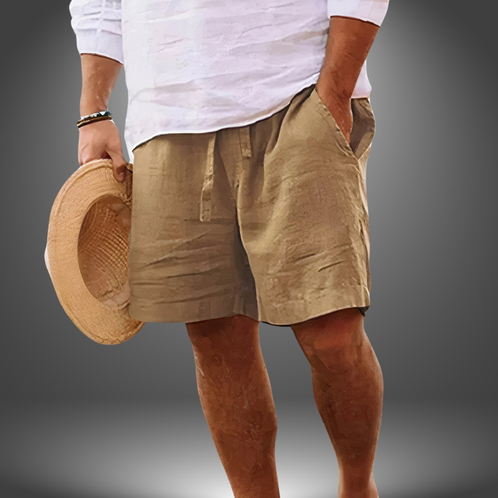 Zach™ | Håndlavede Shorts i Hør
