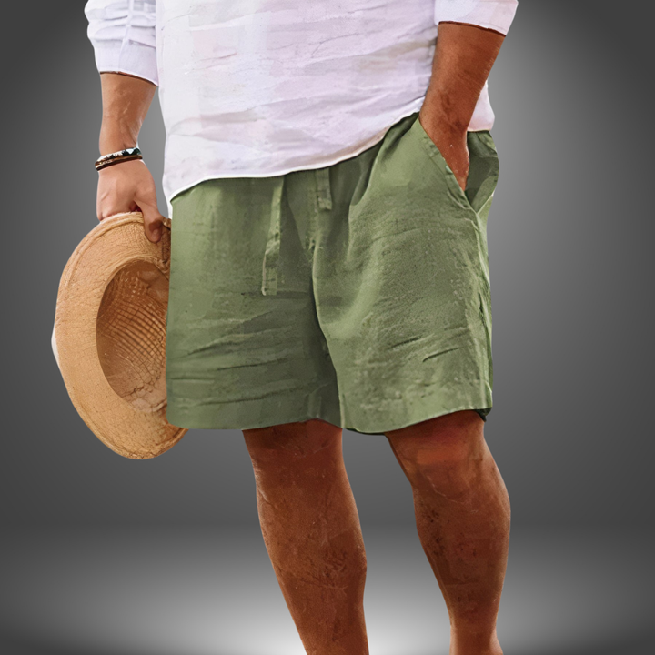 Zach™ | Håndlavede Shorts i Hør
