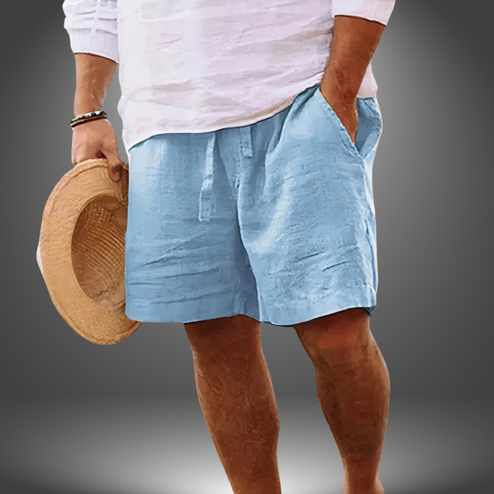 Zach™ | Håndlavede Shorts i Hør