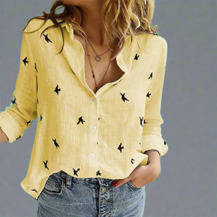 Solveig | Premium bomuldsbluse med et elegant snit