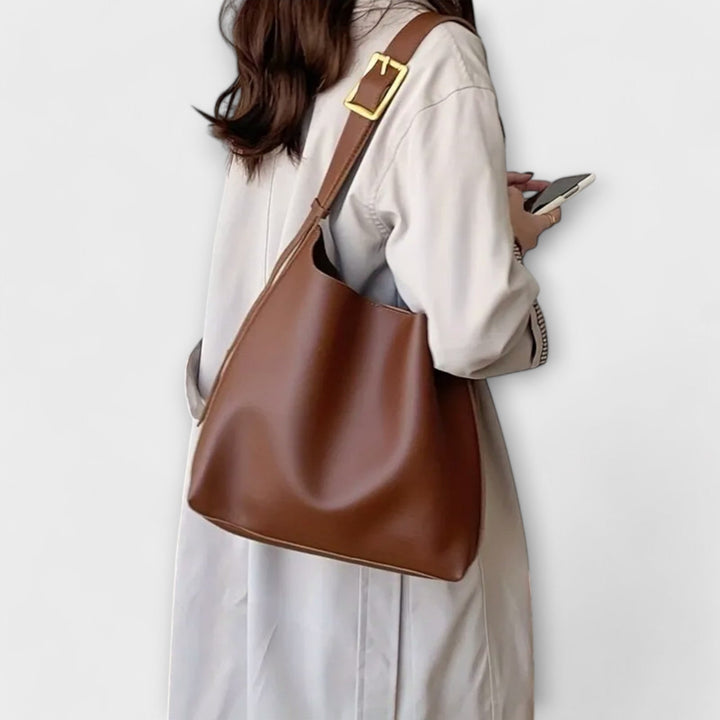 Léora™ | Elegant Læder Skuldertaske
