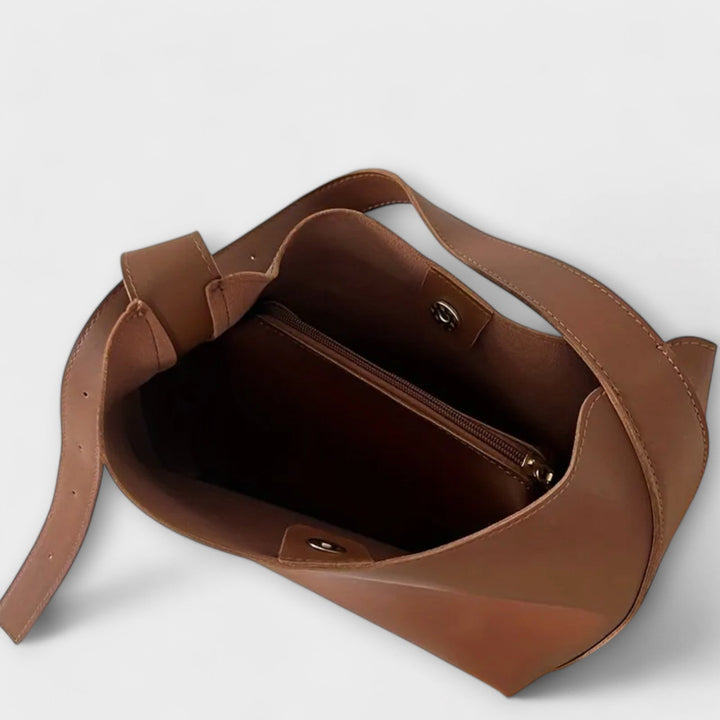 Léora™ | Elegant Læder Skuldertaske